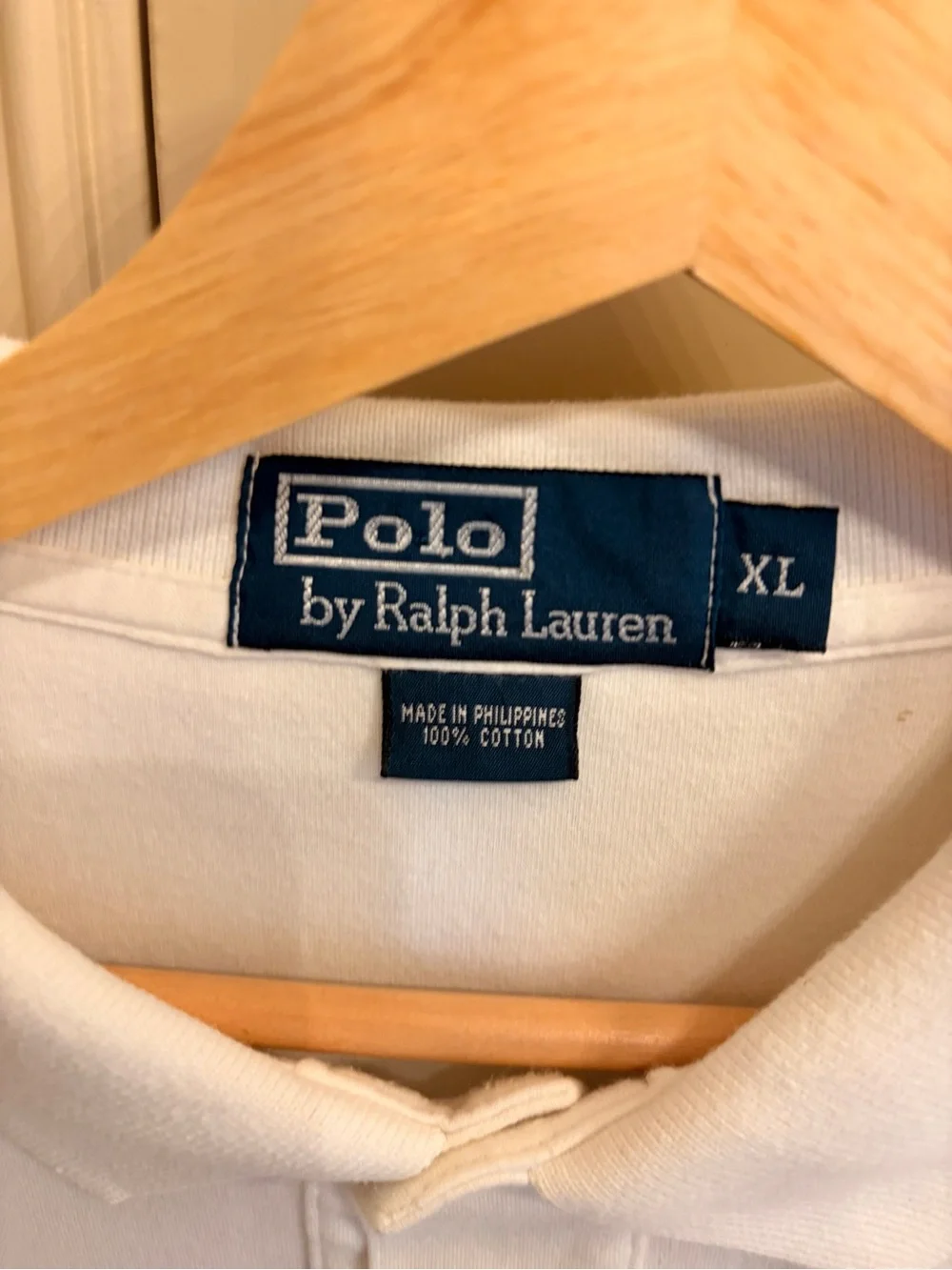 Ralph Lauren White Men’s Polo Shirt with Navy Pony